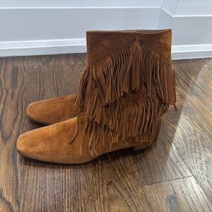 Authentic Roger Vivier Suede Fringe boots sz 39.5